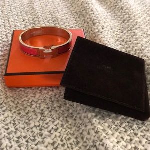 Authentic Hermes Coral Bracelet